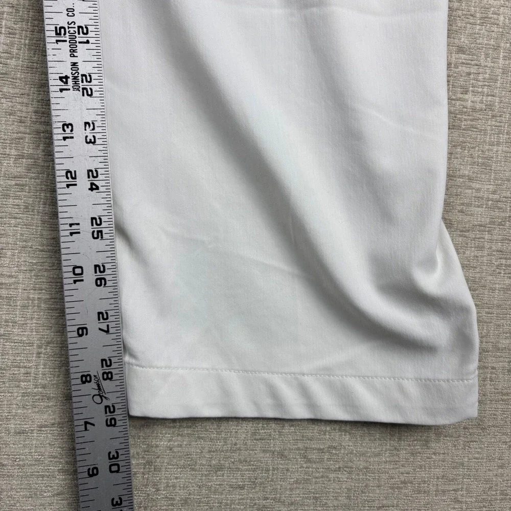 Under Armour Mens White Herringbone Golf Pants 42x30 Performance Trousers